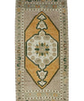 Turkish Mini Rug Oriental Hand Knotted Vintage Rug 1'10" x 3'8" #16269