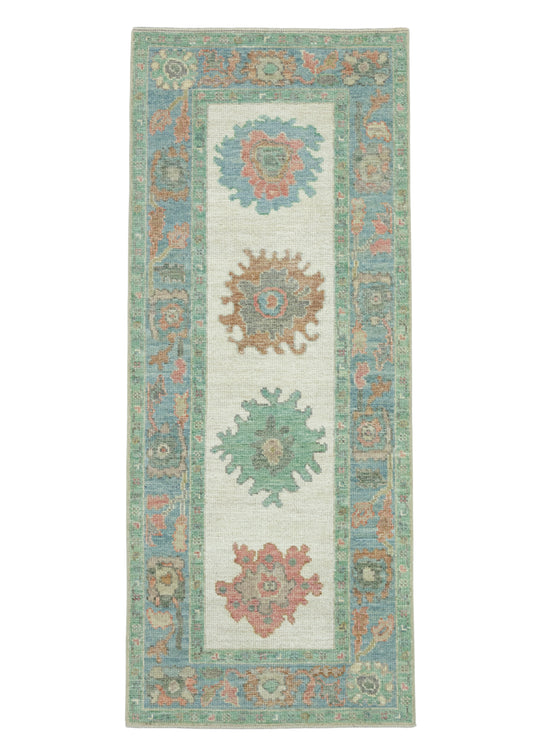 Turkish Oushak Runner Rug 2'8" x 6'6" #17486