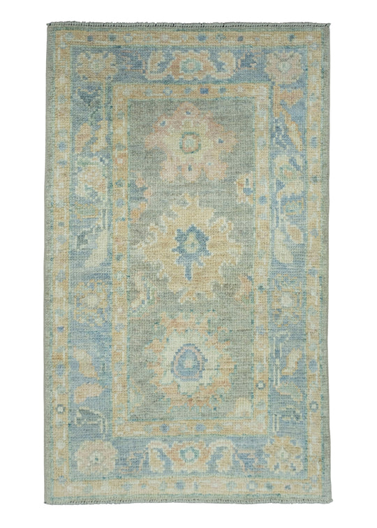 Turkish Oushak Rug 2'1" x 3'6" #17305
