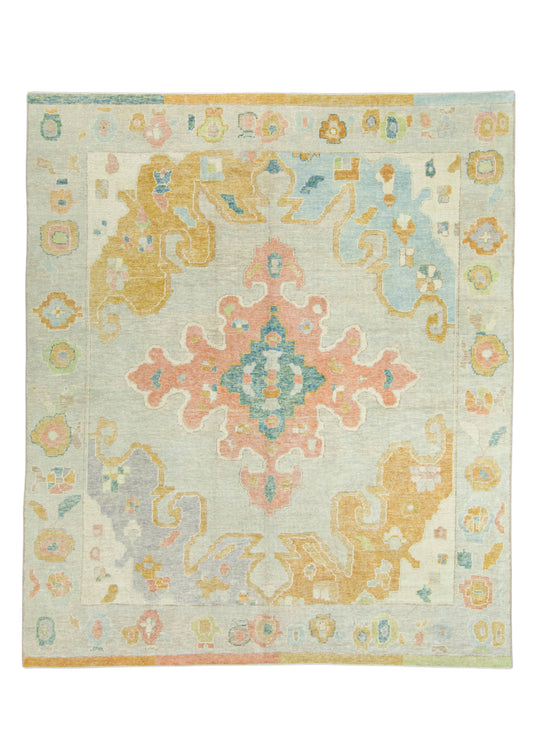 Turkish Oushak Rug 8'2" x 9'7" #18116