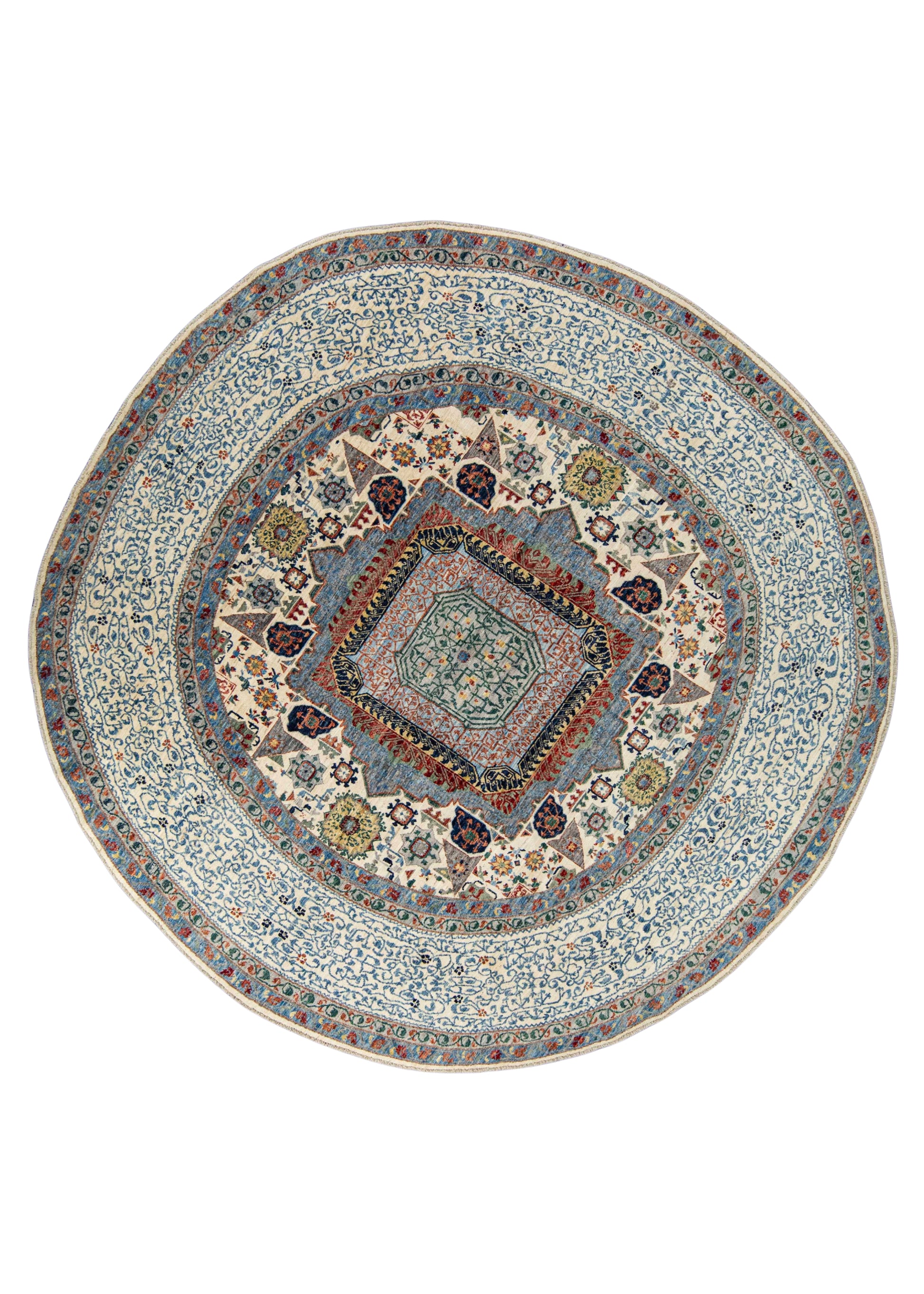 Oriental Hand Knotted Round Rug 10' x 10' #21388