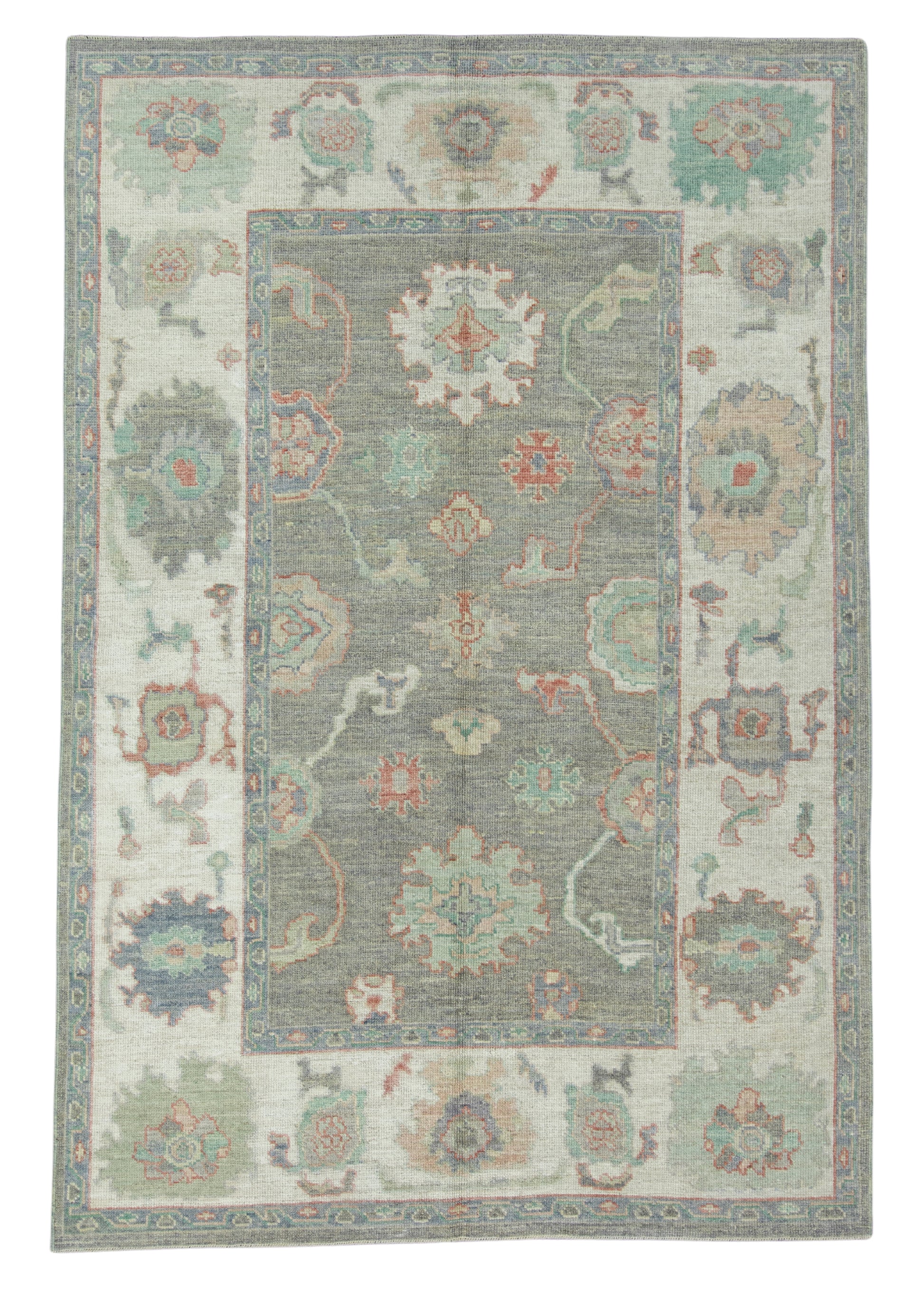 Turkish Oushak Rug 6'2" x 9'1" #17861
