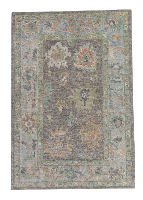 Turkish Oushak Rug 4'4" x 6'3" #16154