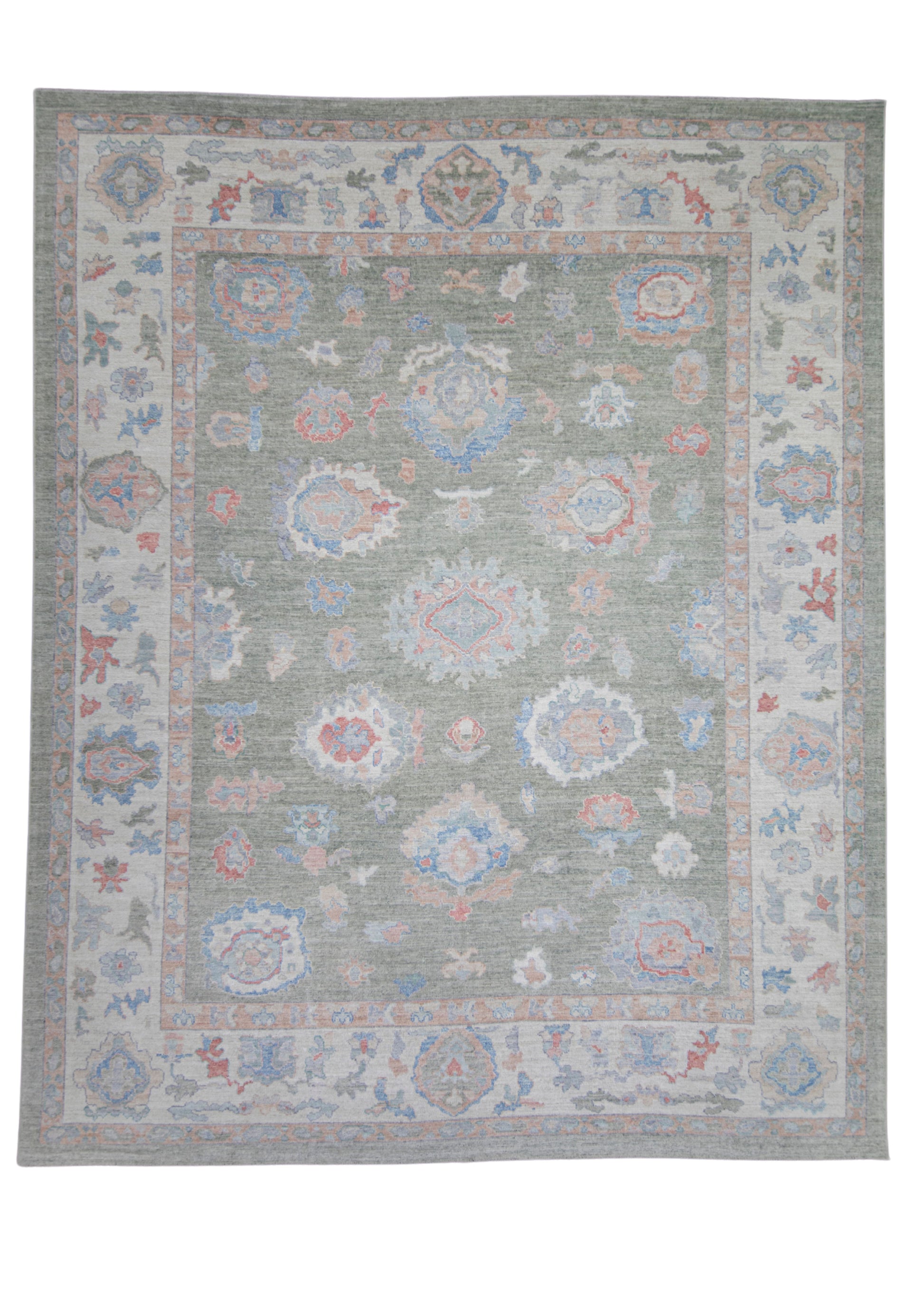 Turkish Oushak Rug 12'1" x 15' #17824