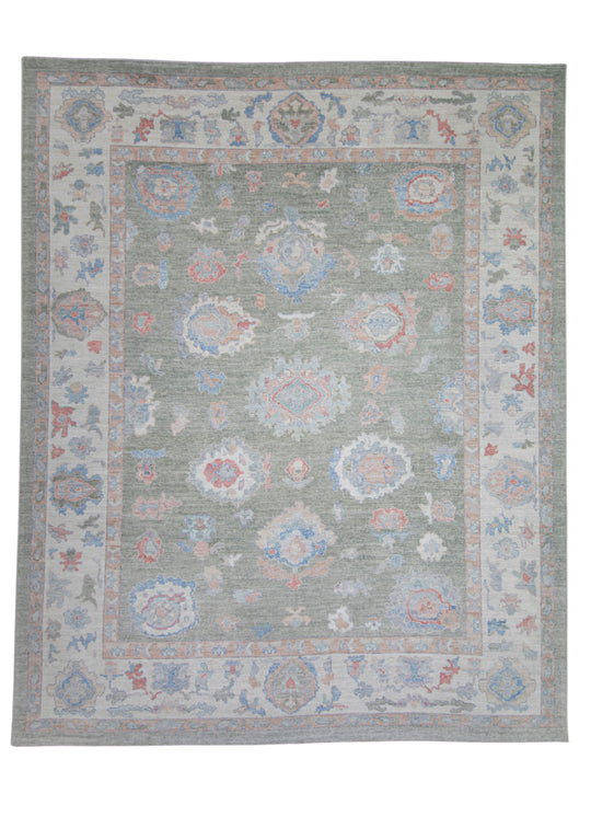Turkish Oushak Rug 12'1" x 15' #17824