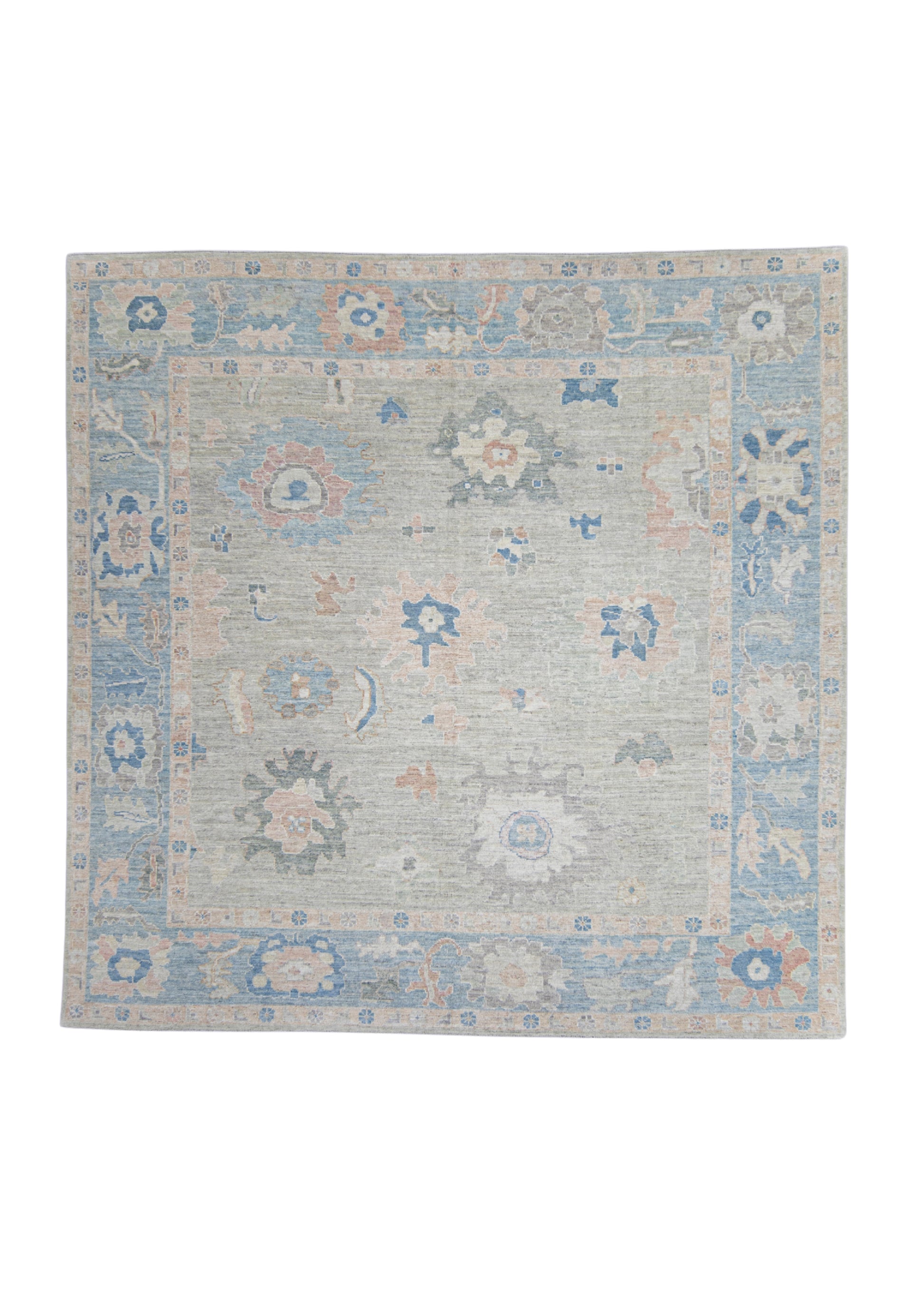 Square Turkish Oushak Rug 10'3" x 10'3" #17287