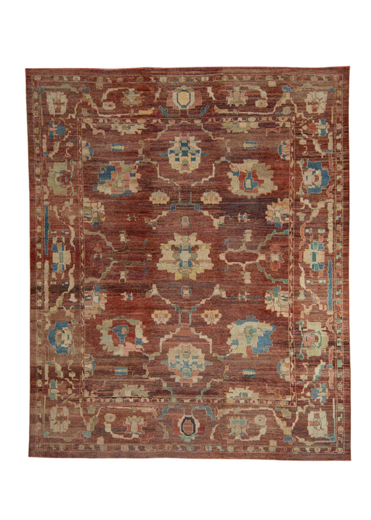 Turkish Oushak Old Wool Rug 11'9" x 14'3" #18130