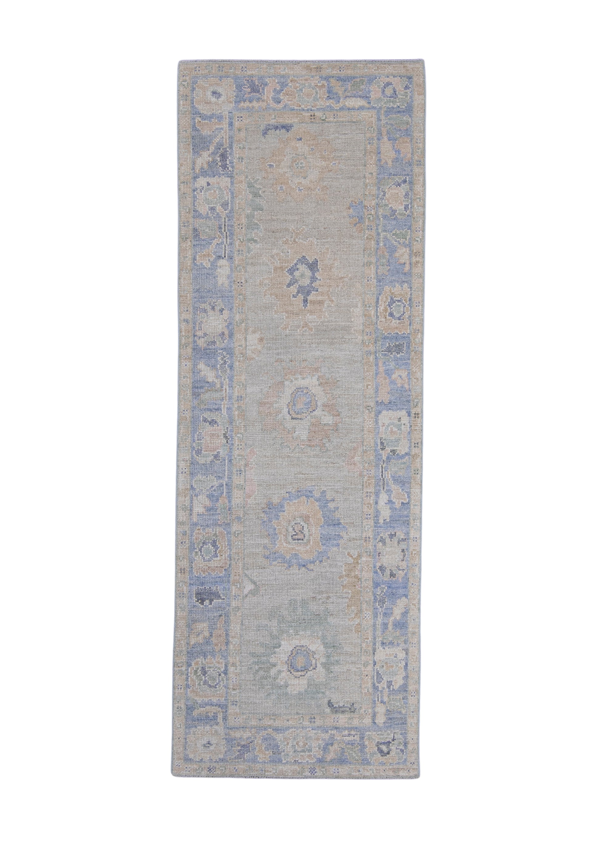 Turkish Oushak Runner Rug 2'10" x 8'3" #16221