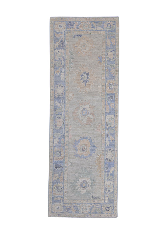 Turkish Oushak Runner Rug 2'10" x 8'3" #16221