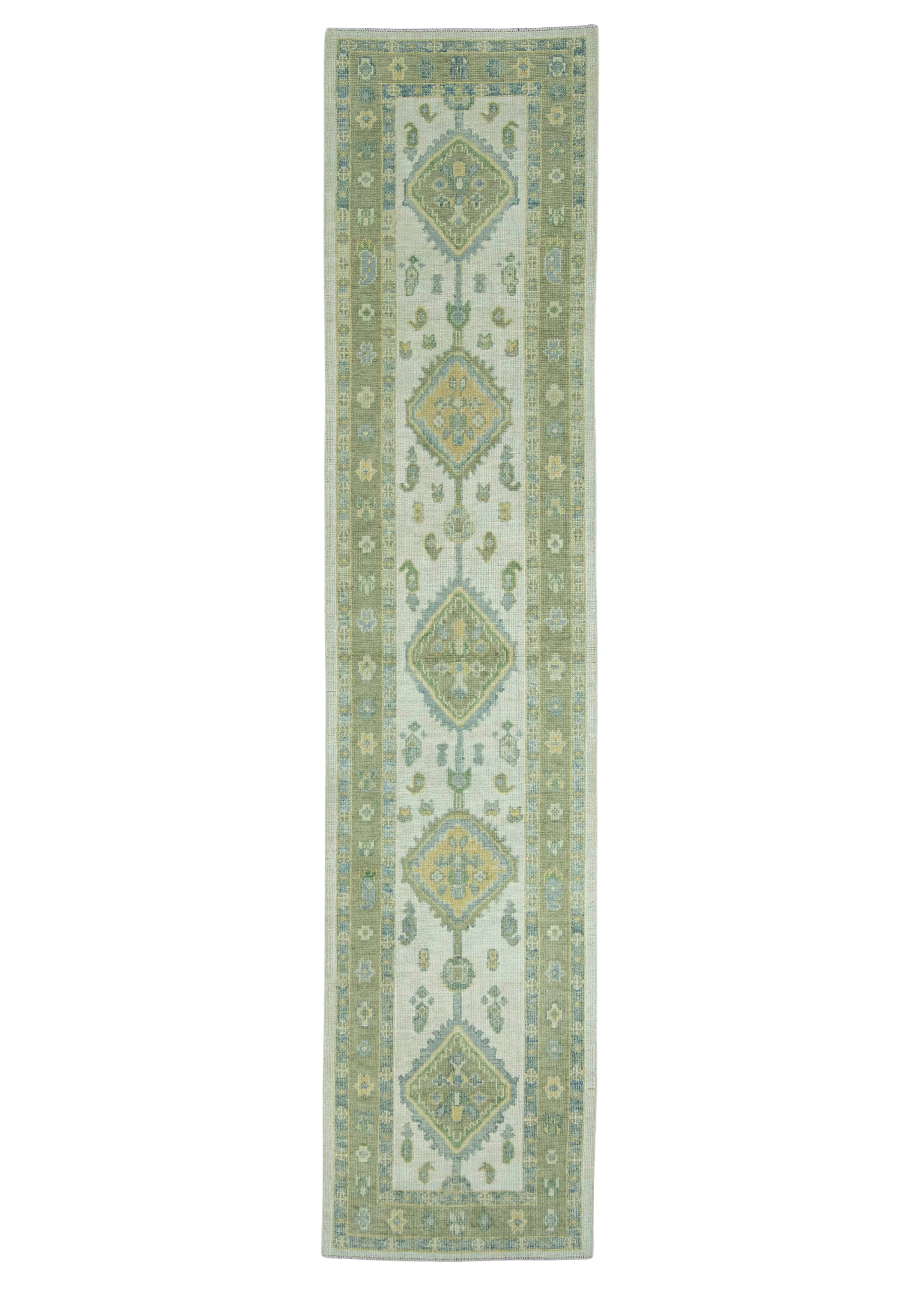 Turkish Oushak Rug 2'10" x 12'7" #19169