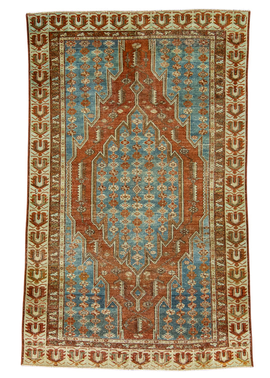 Turkish Vintage Rug 3'10" x 6'2" #17906