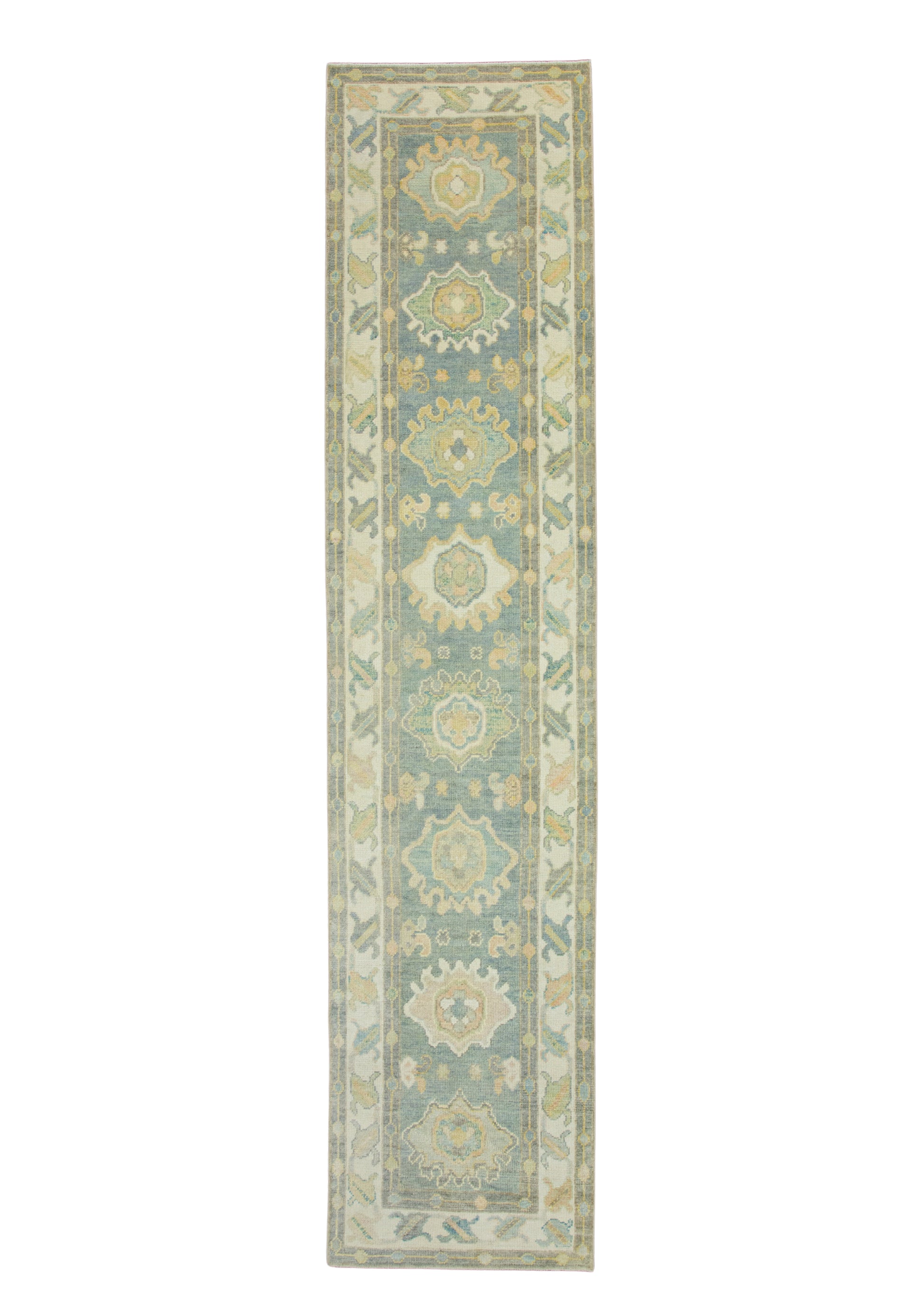 Turkish Oushak Runner Rug 2'8" x 12'2" #17214