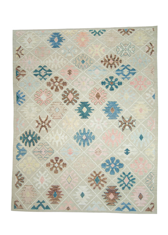 Turkish Kilim Oriental Handmade Flatweave 9'10" x 12'7" #18563