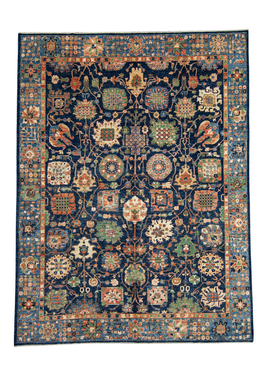 Oriental Handmade Runner Rug 8'10" x 11'9" #17014