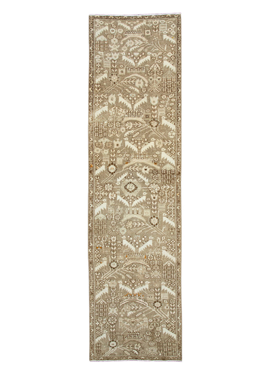 Turkish Vintage Runner Rug 2'7" x 9'8" #17967