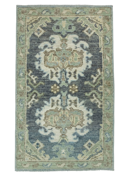 Turkish Oushak Rug 1'11" x 3'3" #17307
