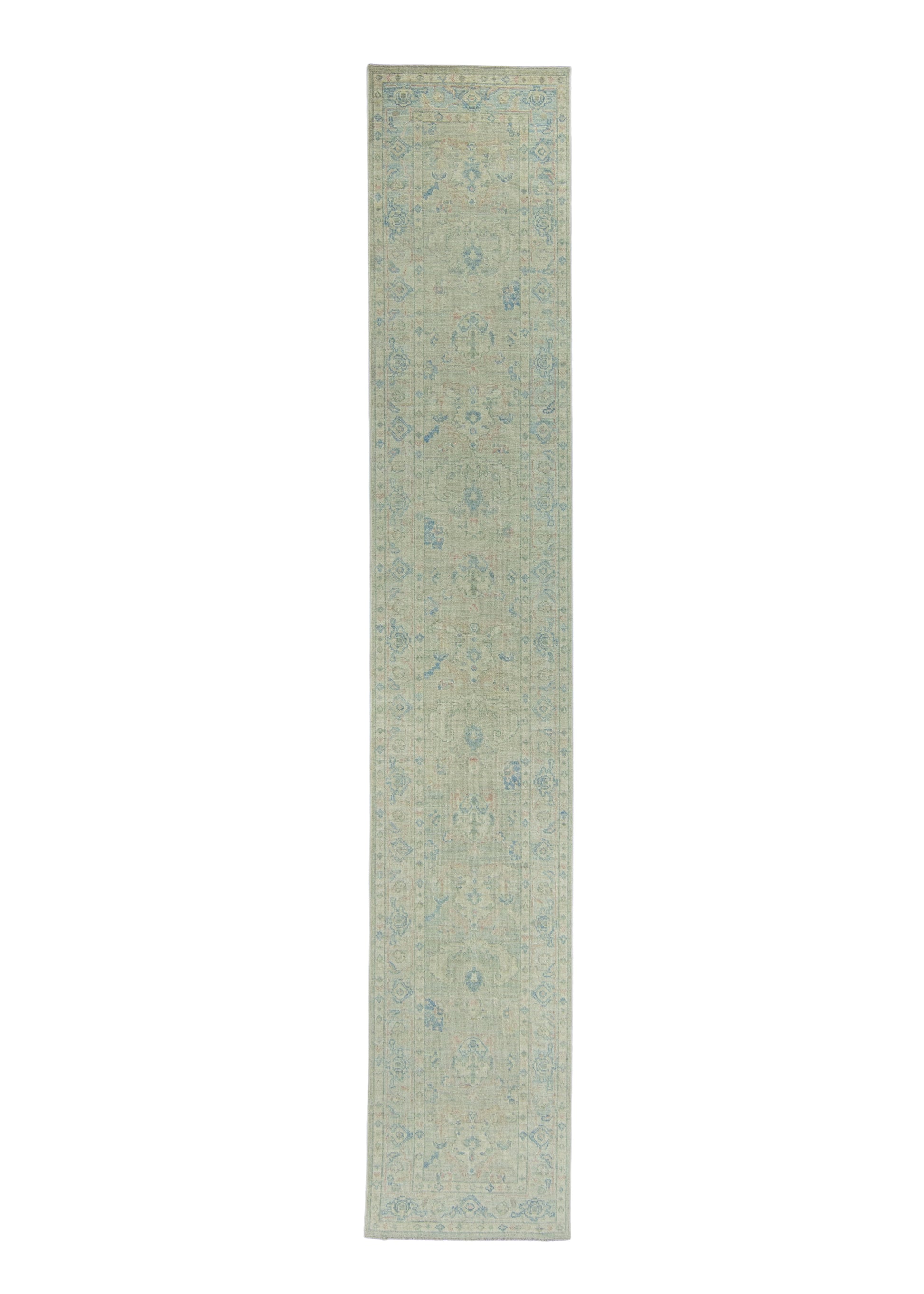 Turkish Oushak Runner Rug 2'10" x 16'3" #17817