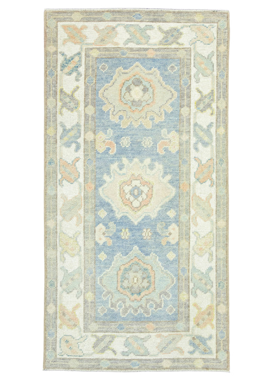 Turkish Oushak Rug 2'6" x 4'10" #19500