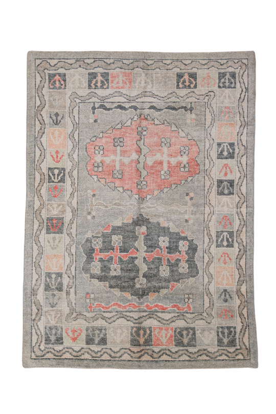 Turkish Oushak Rug 5'1" x 7'1" #5003