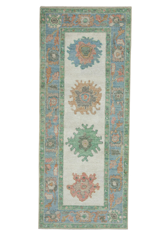 Turkish Oushak Runner Rug 2'8" x 6'6" #17520