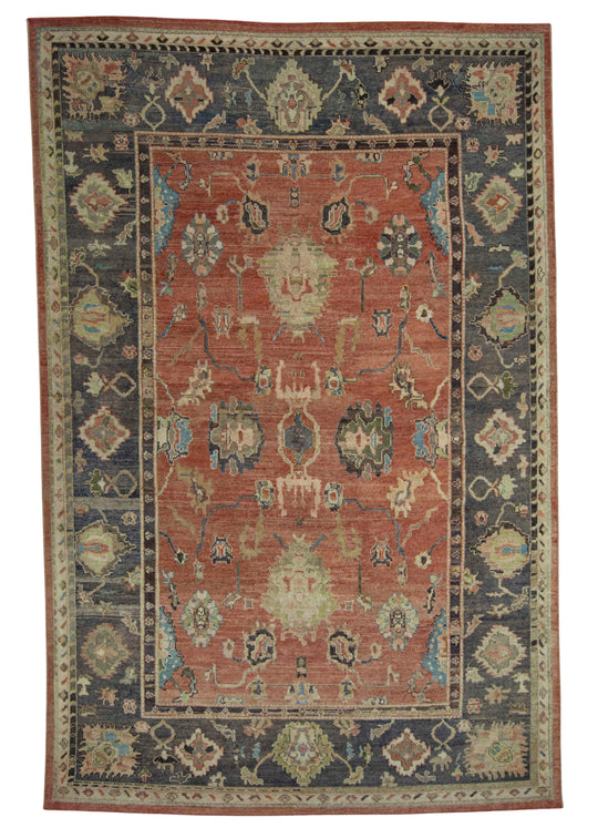 Turkish Oushak Old Wool Rug 8'11" x 13'7" #18122