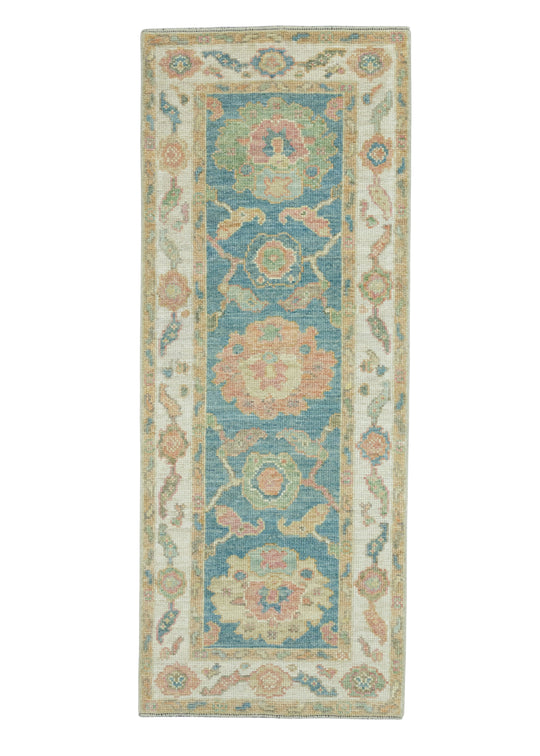 Turkish Oushak Runner Rug 2'3" x 5'9" #17255