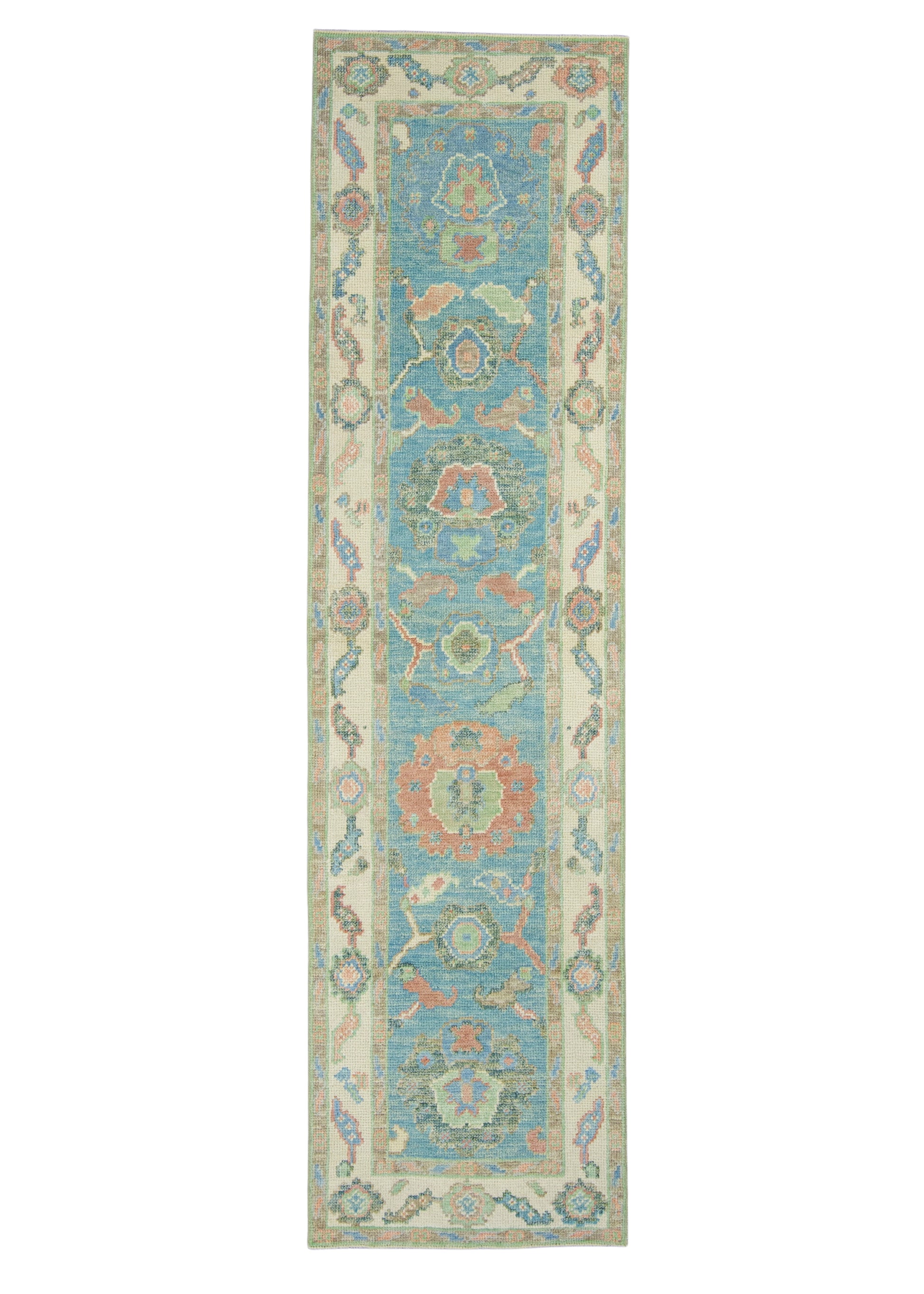 Turkish Oushak Runner Rug 2'2" x 8'3" #17166