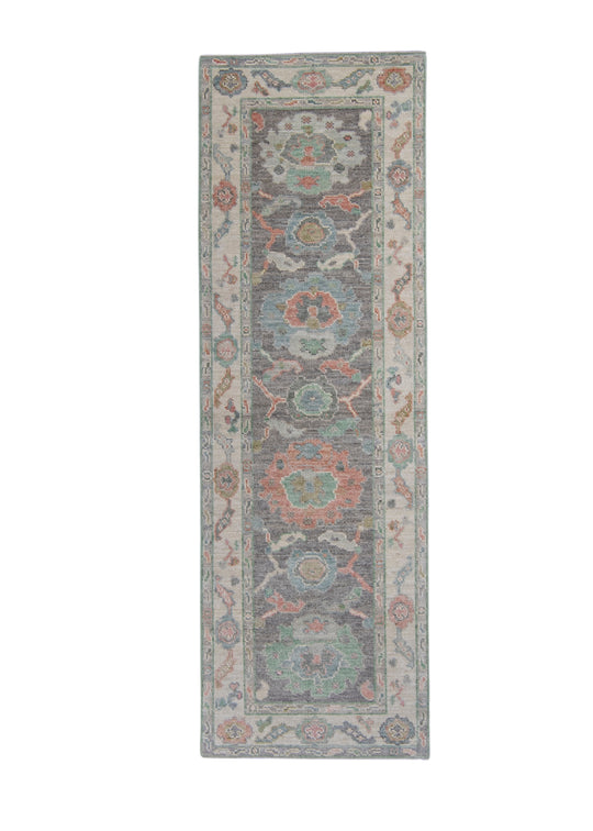 Turkish Oushak Runner Rug 2'8" x 8'1" #16417