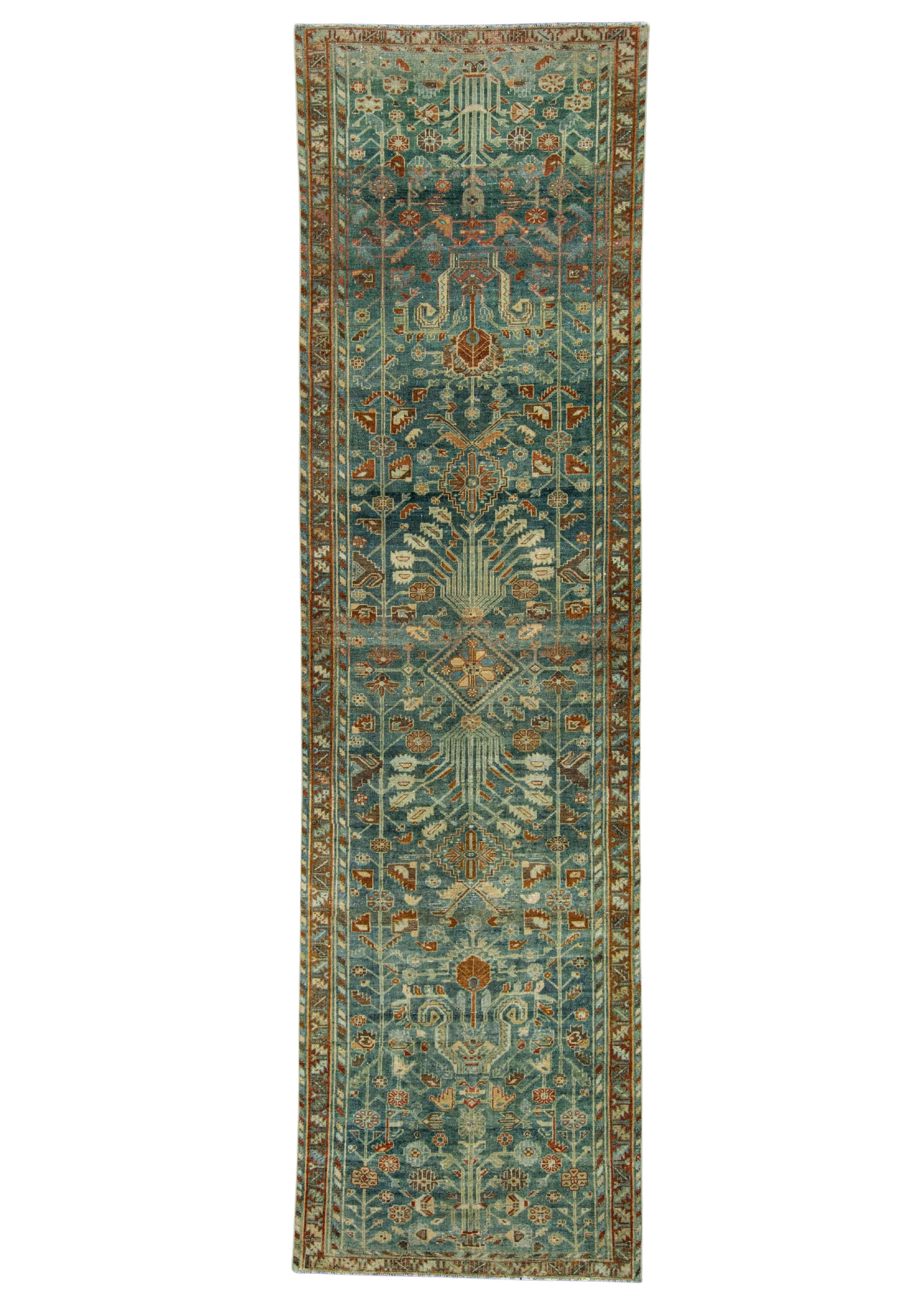 Turkish Antique Runner Rug 3'5" x 12'6"