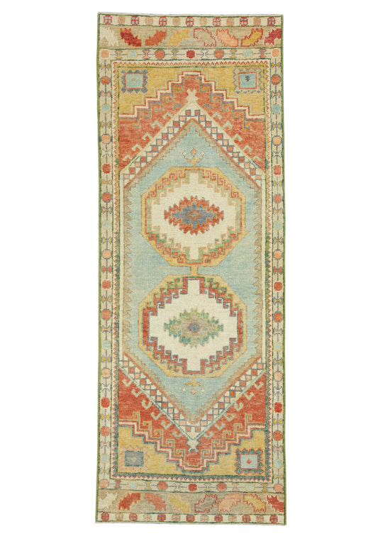 Turkish Oushak Rug 2'10" x 7'8" #18109