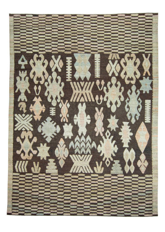 Turkish Kilim Oriental Handmade Flatweave 10'5" x 13'11" #18668