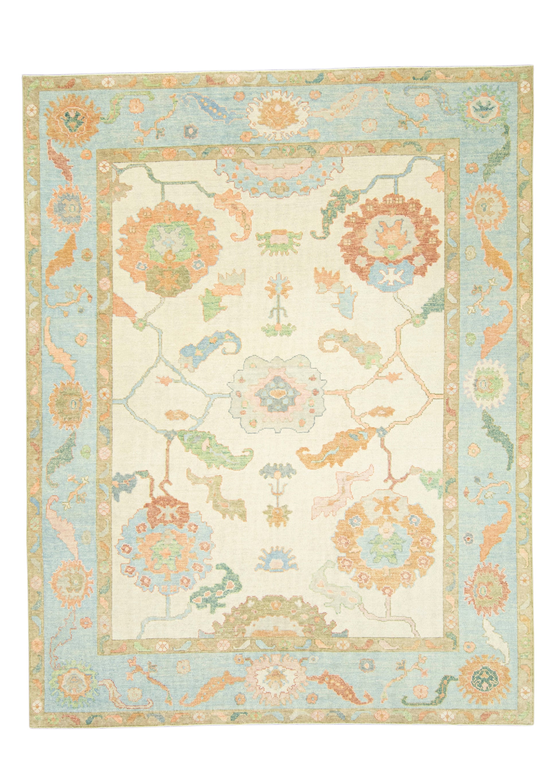 Turkish Oushak Rug 9'3" x 11'10" #22205