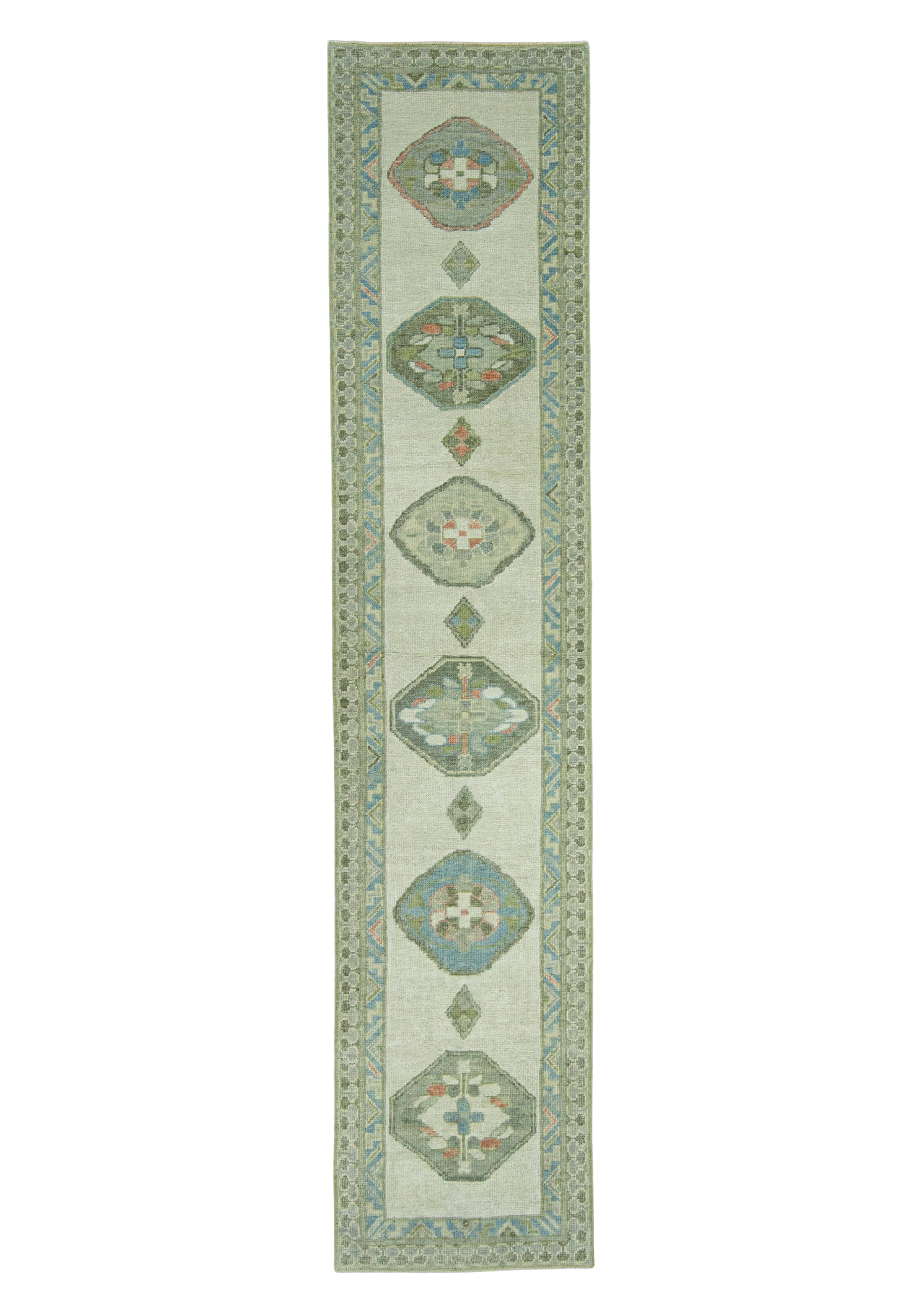 Turkish Oushak Rug 2'8" x 12'5" #19215