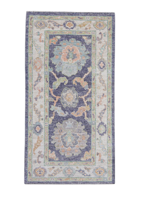 Turkish Oushak Rug 2'8" x 5'1" #16714
