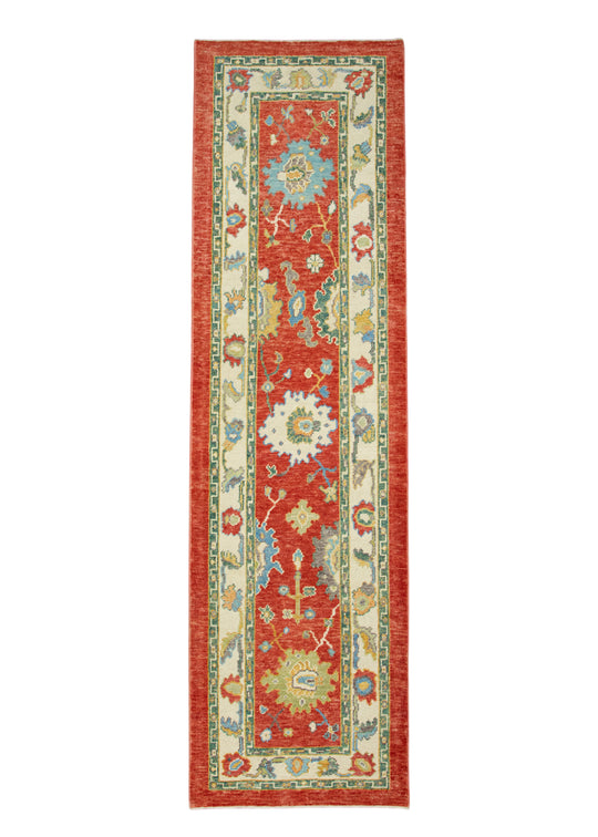 Turkish Oushak Runner Rug 2'11" x 10'3" #17444