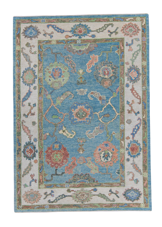 Turkish Oushak Rug 4'1" x 5'11" #16792