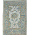 Turkish Oushak Rug 3'11" x 5'10" #17899