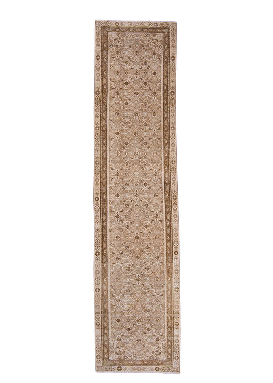 Turkish Vintage Anatolian Runner Rug 3'1" x 12'6" #7019