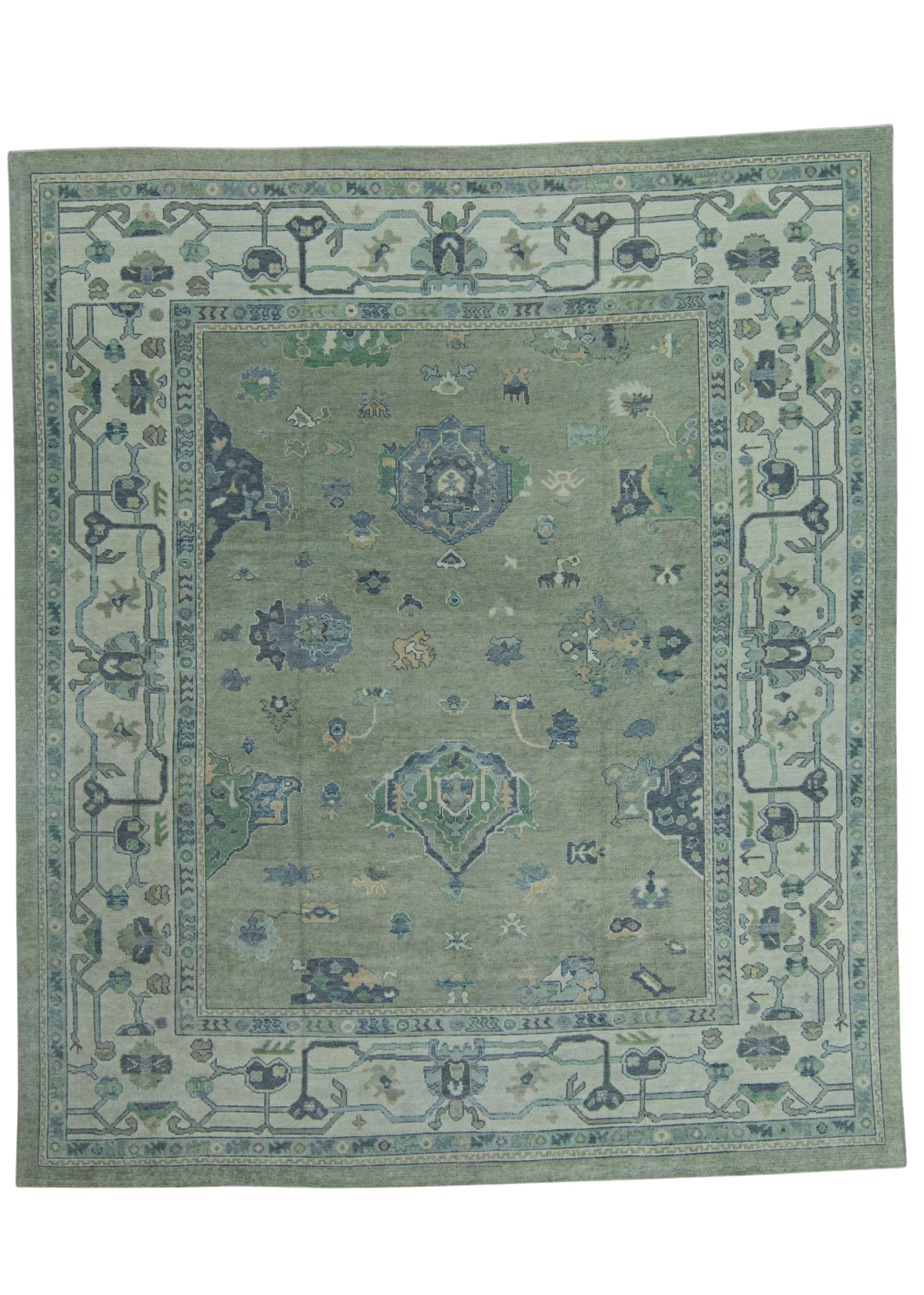 Turkish Oushak Rug 12'2" x 14'4" #19039