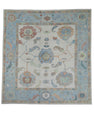 Turkish Oushak Square Rug 13'5" x 14'3" #20430