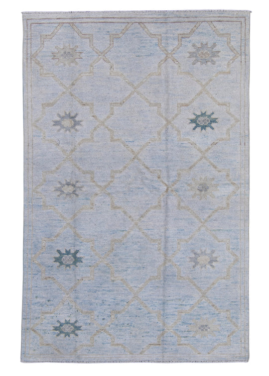 Turkish Oushak Rug 4'2" x 6'5" #16978