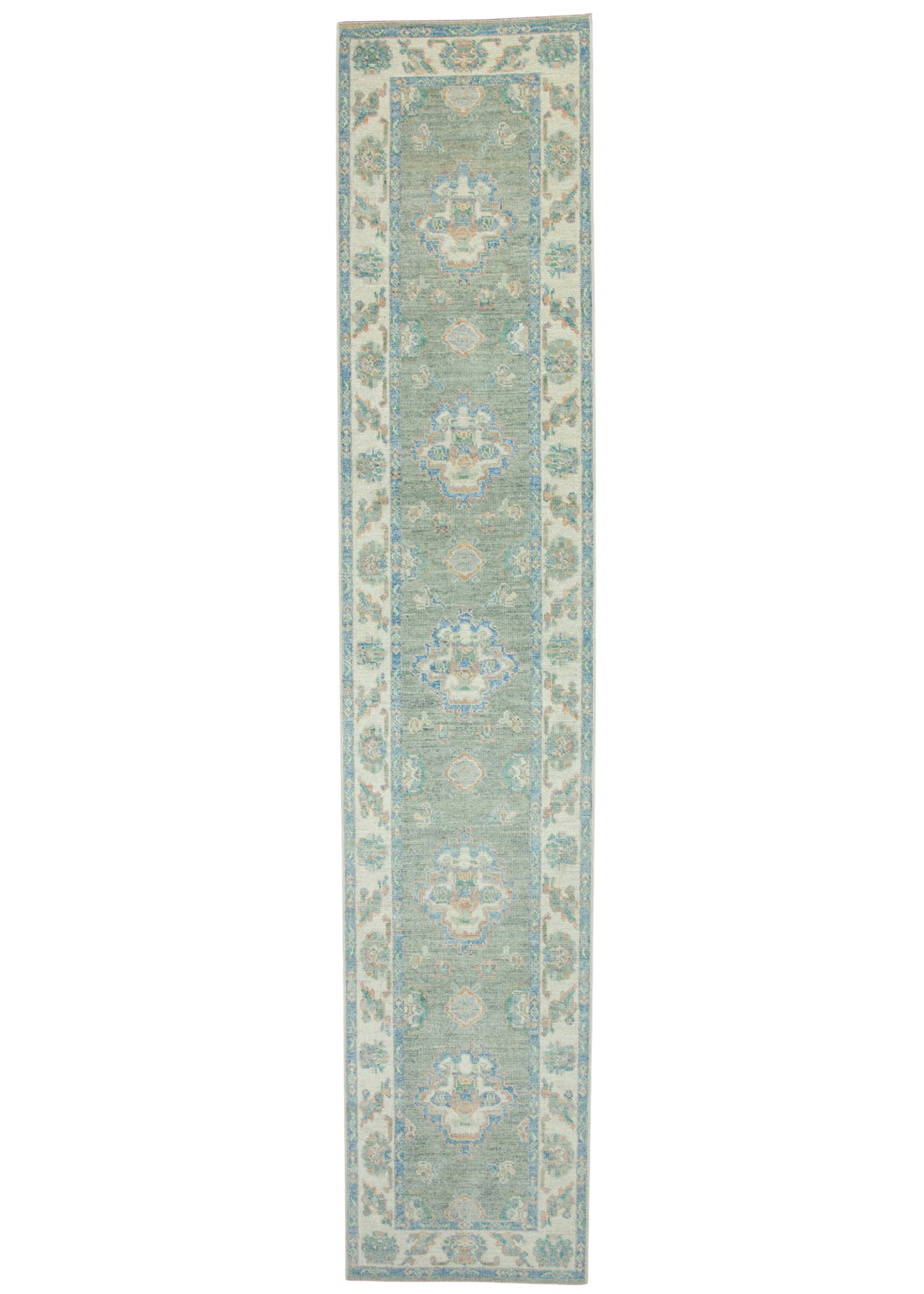 Turkish Oushak Runner Rug 2'9" x 14' #17794