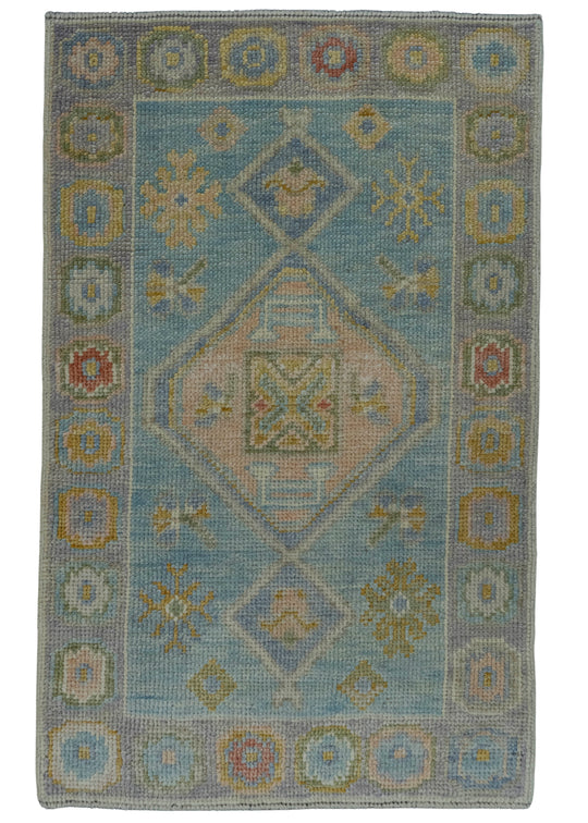 Turkish Oushak Rug 2' x 3'3" #19538