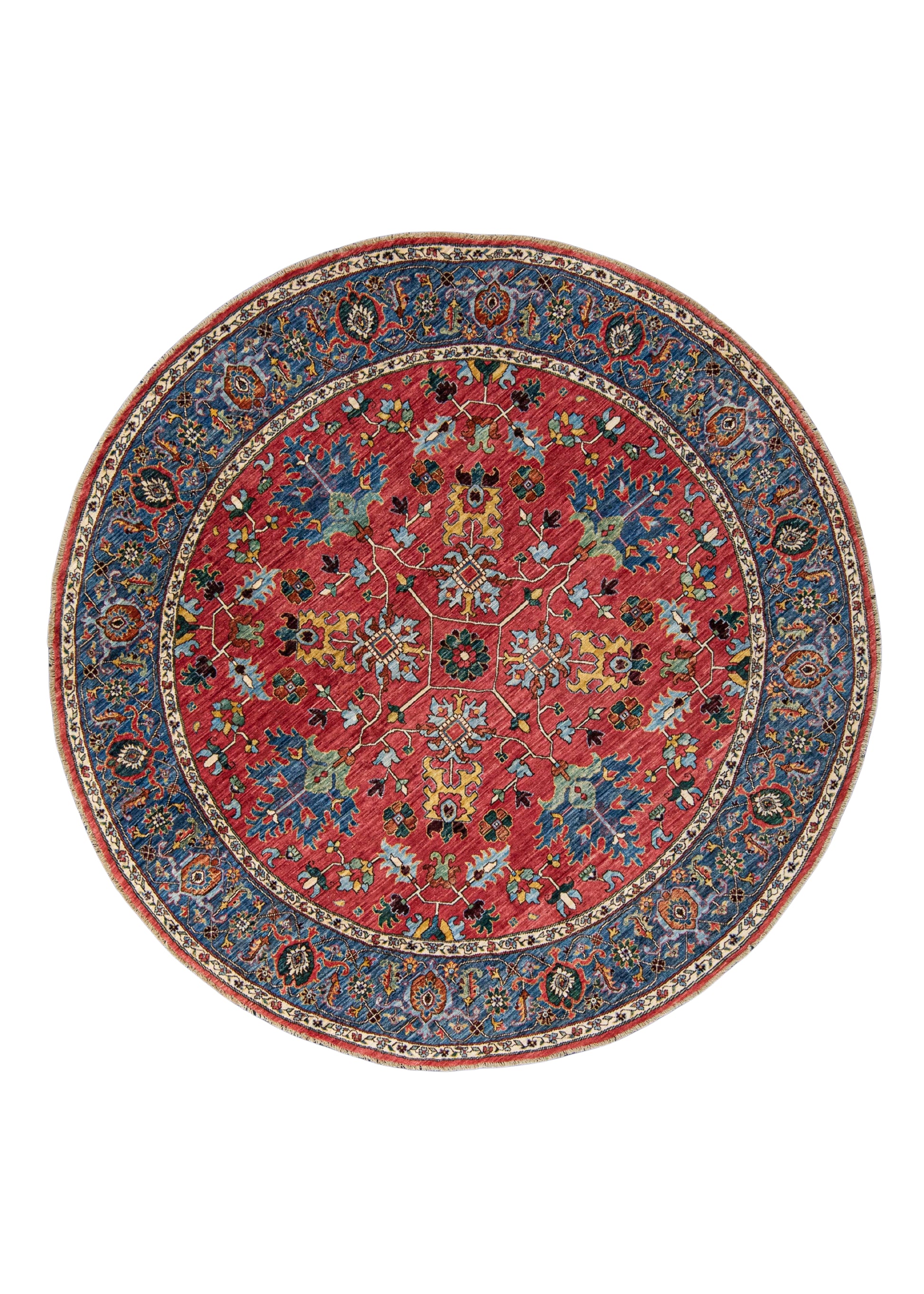 Oriental Hand Knotted Round Rug 8' x 8' #21389