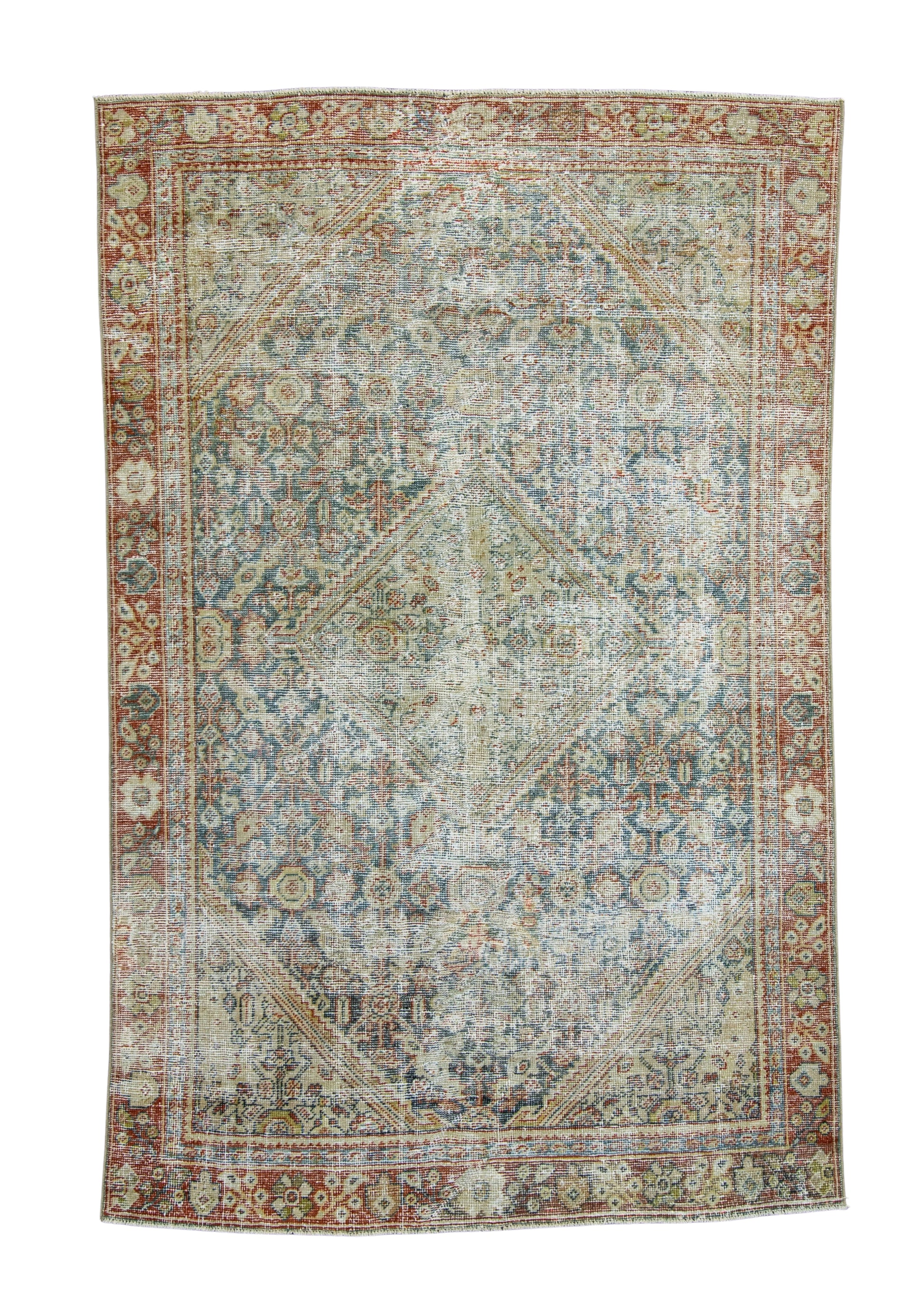 Turkish Vintage Anatolian Rug 4'2" x 6'7" #17606
