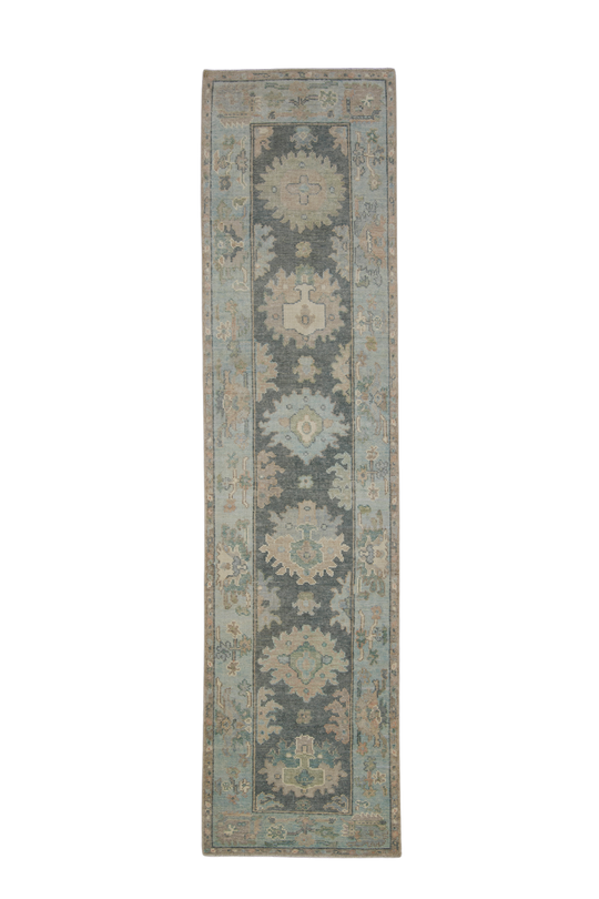 Turkish Oushak Rug 2'10" x 11'3" #12064