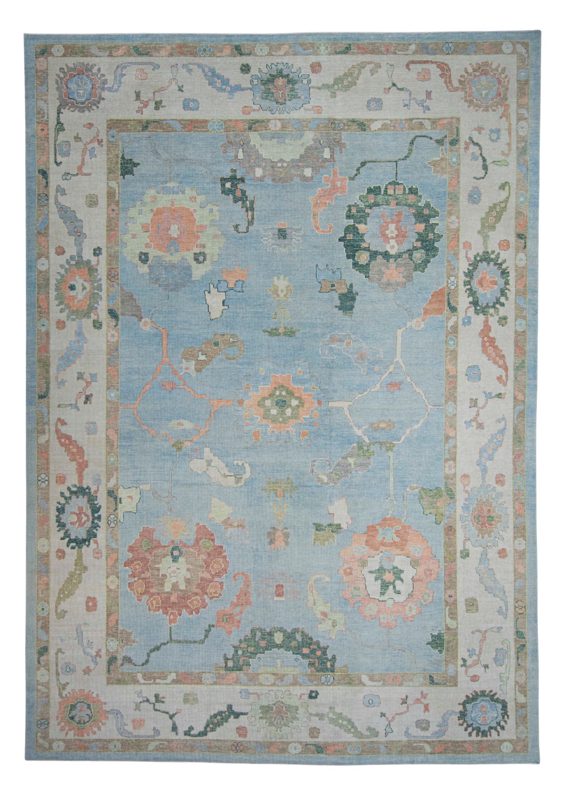 Turkish Oushak Rug 12'8" x 18' #20382