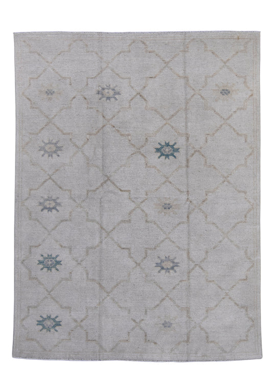 Turkish Oushak Rug 4'11" x 6'7" #16979