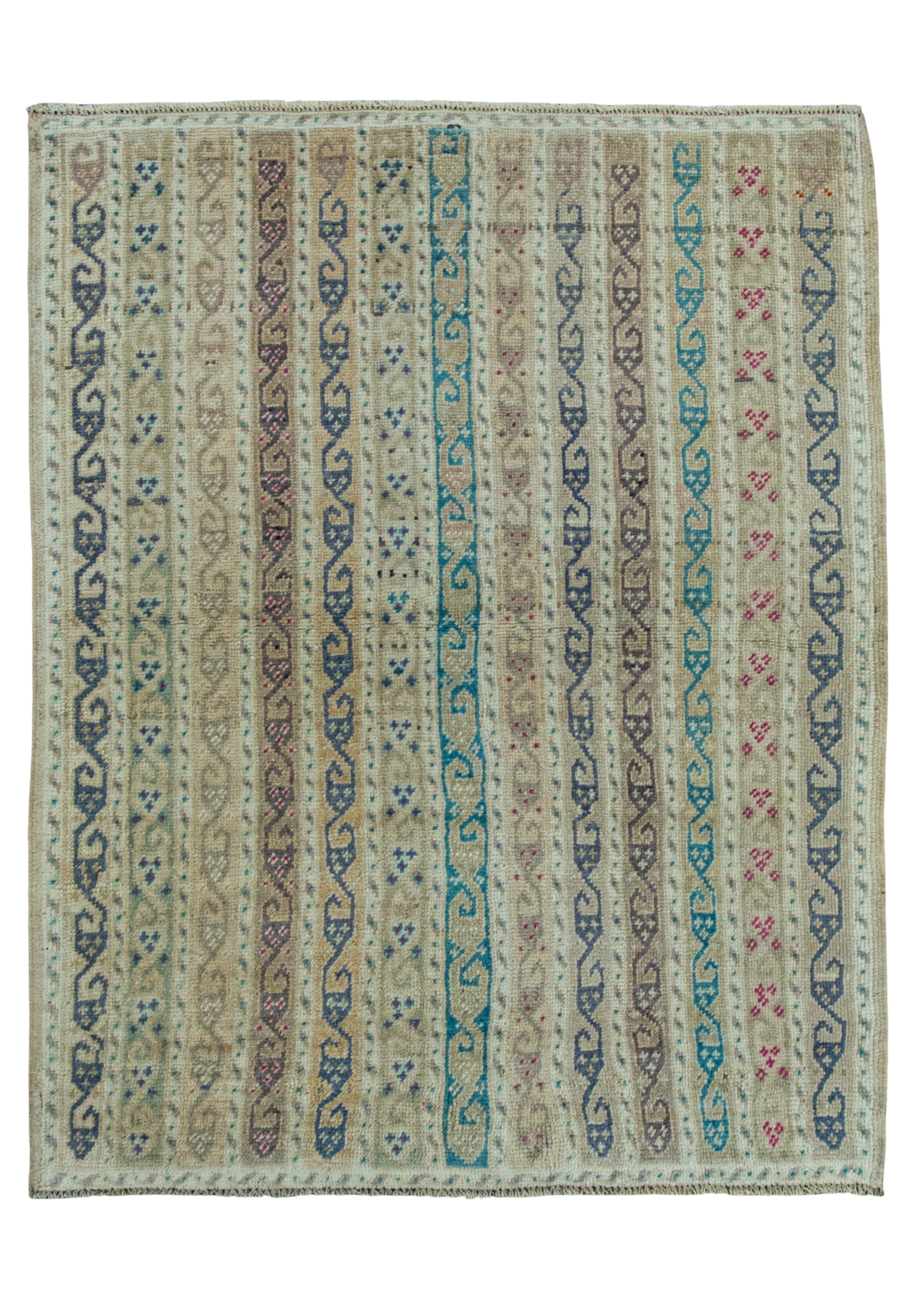 Turkish Vintage Rug 3'2" x 4' #20795