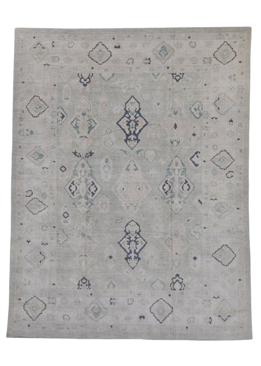 Turkish Oushak Rug 9'7" x 12'6" #16993